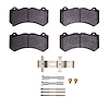 1311-1405-01 3000-Series Semi-Metallic Brake Pads & Hardware Kit, Fits Select Multiple Makes/Models, Position: Front