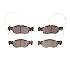 1311-1483-09 3000-Series Semi-Metallic Brake Pads & Hardware Kit, 1997-2002 Peugeot, Position: Front