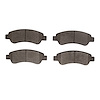1311-1490-10 3000-Series Semi-Metallic Brake Pads, 2008-2010 Mopar, Position: Rear