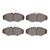 1311-1500-09 3000-Series Semi-Metallic Brake Pads & Hardware Kit, 2008-2012 Renault, Position: Front