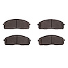 1311-1520-00 3000-Series Semi-Metallic Brake Pads, 2006-2011 Mopar, Position: Front