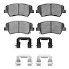 1311-1543-02 3000-Series Semi-Metallic Brake Pads & Hardware Kit, 2012-2016 Kia/Hyundai/Genesis, Position: Front - image 1