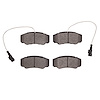 1311-1582-09 3000-Series Semi-Metallic Brake Pads & Hardware Kit, 2008-2016 Infiniti/Nissan, Position: Rear