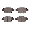1311-1620-00 3000-Series Semi-Metallic Brake Pads, 2005-2009 Mopar, Position: Rear