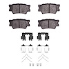 1311-1632-01 3000-Series Semi-Metallic Brake Pads & Hardware Kit, 2006-2018 Lexus/Toyota/Scion, Position: Rear - image 1