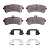 1311-1669-01 3000-Series Semi-Metallic Brake Pads & Hardware Kit, 2013-2019 Mercedes-Benz, Position: Rear