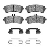 1311-1681-01 3000-Series Semi-Metallic Brake Pads & Hardware Kit, 2013-2021 Mercedes-Benz, Position: Rear