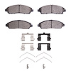 1311-1723-01 3000-Series Semi-Metallic Brake Pads & Hardware Kit, Fits Select Acura/Honda, Position: Front - image 1