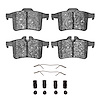 1311-1747-01 3000-Series Semi-Metallic Brake Pads & Hardware Kit, 2013-2015 Jaguar, Position: Rear - image 1