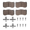 1311-1781-01 3000-Series Semi-Metallic Brake Pads & Hardware Kit, 2013-2018 Audi/Volkswagen, Position: Front - image 1