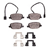1311-1822-01 3000-Series Semi-Metallic Brake Pads & Hardware Kit, 2015-2020 Alfa Romeo, Position: Rear