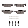 1311-1830-01 3000-Series Semi-Metallic Brake Pads & Hardware Kit, 2015-2017 Renault, Position: Front