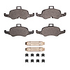 1311-1876-01 3000-Series Semi-Metallic Brake Pads & Hardware Kit, 2016-2018 Audi/Volkswagen, Position: Front - image 1