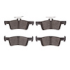 1311-1890-00 3000-Series Semi-Metallic Brake Pads, 2014-2014 Peugeot, Position: Rear