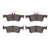 1311-1890-09 3000-Series Semi-Metallic Brake Pads & Hardware Kit, 2014-2014 Peugeot, Position: Rear