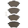 1311-1891-09 3000-Series Semi-Metallic Brake Pads & Hardware Kit, 2017-2020 Peugeot, Position: Rear