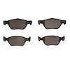 1311-1970-09 3000-Series Semi-Metallic Brake Pads & Hardware Kit, 2015-2017 Mopar, Position: Front