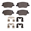 1311-2066-01 3000-Series Semi-Metallic Brake Pads & Hardware Kit, 2017-2020 Mopar, Position: Front