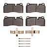 1311-2097-01 3000-Series Semi-Metallic Brake Pads & Hardware Kit, 2015-2021 BMW, Position: Rear - image 1