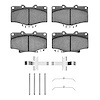 1400-0611-01 Ultimate-Duty Brake Pads & Hardware Kit, 1991-1998 Lexus/Toyota/Scion, Position: Front - image 1