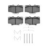 1400-0611-02 Ultimate-Duty Brake Pads & Hardware Kit, 1991-1995 Lexus/Toyota/Scion, Position: Front - image 1