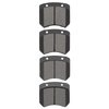 1551-0005-09 5000 Advanced Semi-Metallic Brake Pads & Hardware Kit, 1963-1969 Austin Healey, Position: Front