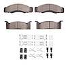 1551-0033-01 5000 Advanced Semi-Metallic Brake Pads & Hardware Kit, 1968-1972 Ford/Lincoln/Mercury/Mazda, Position: Front - image 1