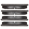1551-0043-00 5000 Advanced Low-Metallic Brake Pads, 1967-1993 Volvo, Position: Front