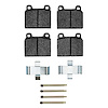 1551-0045-02 5000 Advanced Low-Metallic Brake Pads & Hardware Kit, 1970-1972 Mercedes-Benz, Position: Front - image 1