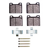 1551-0056-01 5000 Advanced Semi-Metallic Brake Pads & Hardware Kit, 1972-1975 Volvo, Position: Front - image 1