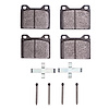 1551-0056-02 5000 Advanced Semi-Metallic Brake Pads & Hardware Kit, 1967-1974 Volvo, Position: Front
