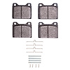 1551-0056-03 5000 Advanced Semi-Metallic Brake Pads & Hardware Kit, 1968-1975 Volvo, Position: Front - image 1