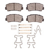 1551-0076-03 5000 Advanced Ceramic Brake Pads & Hardware Kit, 1970-1984 Ford/Lincoln/Mercury/Mazda, Position: Front