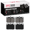 1551-0101-00 5000 Advanced Semi-Metallic Brake Pads, 1972-1987 Multiple Makes/Models, Position: Front - image 1