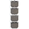 1551-0114-00 5000 Advanced Ceramic Brake Pads, 1969-1983 Multiple Makes/Models, Position: Front