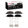 1551-0134-01 5000 Advanced Semi-Metallic Brake Pads & Hardware Kit, 1976-1980 GM, Position: Front - image 1