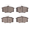 1551-0147-10 5000 Advanced Semi-Metallic Brake Pads, 1982-1983 Audi/Volkswagen, Position: Front - image 1