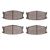 1551-0175-00 5000 Advanced Semi-Metallic Brake Pads, 1979-1982 Ford/Lincoln/Mercury/Mazda, Position: Front - image 1