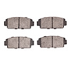 1551-0196-00 5000 Advanced Semi-Metallic Brake Pads, 1979-1981 Lexus/Toyota/Scion, Position: Rear - image 1