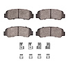 1551-0198-01 5000 Advanced Semi-Metallic Brake Pads & Hardware Kit, 1976-1980 Mopar, Position: Rear - image 1