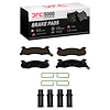 1551-0204-01 5000 Advanced Semi-Metallic Brake Pads & Hardware Kit, 1984-1986 Ford/Lincoln/Mercury/Mazda, Position: Rear - image 1