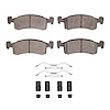 1551-0220-01 5000 Advanced Semi-Metallic Brake Pads & Hardware Kit, 1983-1987 Mopar, Position: Front