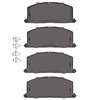 1551-0242-00 5000 Advanced Ceramic Brake Pads, 1992-1999 Lexus/Toyota/Scion, Position: Front - image 2