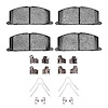 1551-0242-01 5000 Advanced Ceramic Brake Pads & Hardware Kit, 1992-1999 Lexus/Toyota/Scion, Position: Front - image 1