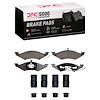 1551-0257-01 5000 Advanced Semi-Metallic Brake Pads & Hardware Kit, 1983-1994 Ford/Lincoln/Mercury/Mazda, Position: Front - image 1