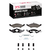 1551-0257-02 5000 Advanced Semi-Metallic Brake Pads & Hardware Kit, 1983-1983 Ford/Lincoln/Mercury/Mazda, Position: Front - image 1