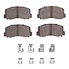 1551-0284-01 5000 Advanced Semi-Metallic Brake Pads & Hardware Kit, 1983-1983 Mitsubishi, Position: Front - image 1
