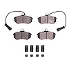1551-0290-01 5000 Advanced Semi-Metallic Brake Pads & Hardware Kit, 1983-1991 Audi/Volkswagen, Position: Front - image 1