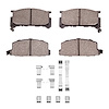 1551-0291-01 5000 Advanced Semi-Metallic Brake Pads & Hardware Kit, 1980-1989 Subaru, Position: Front - image 1