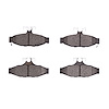 1551-0295-00 5000 Advanced Semi-Metallic Brake Pads, 1984-1987 GM, Position: Rear - image 1
